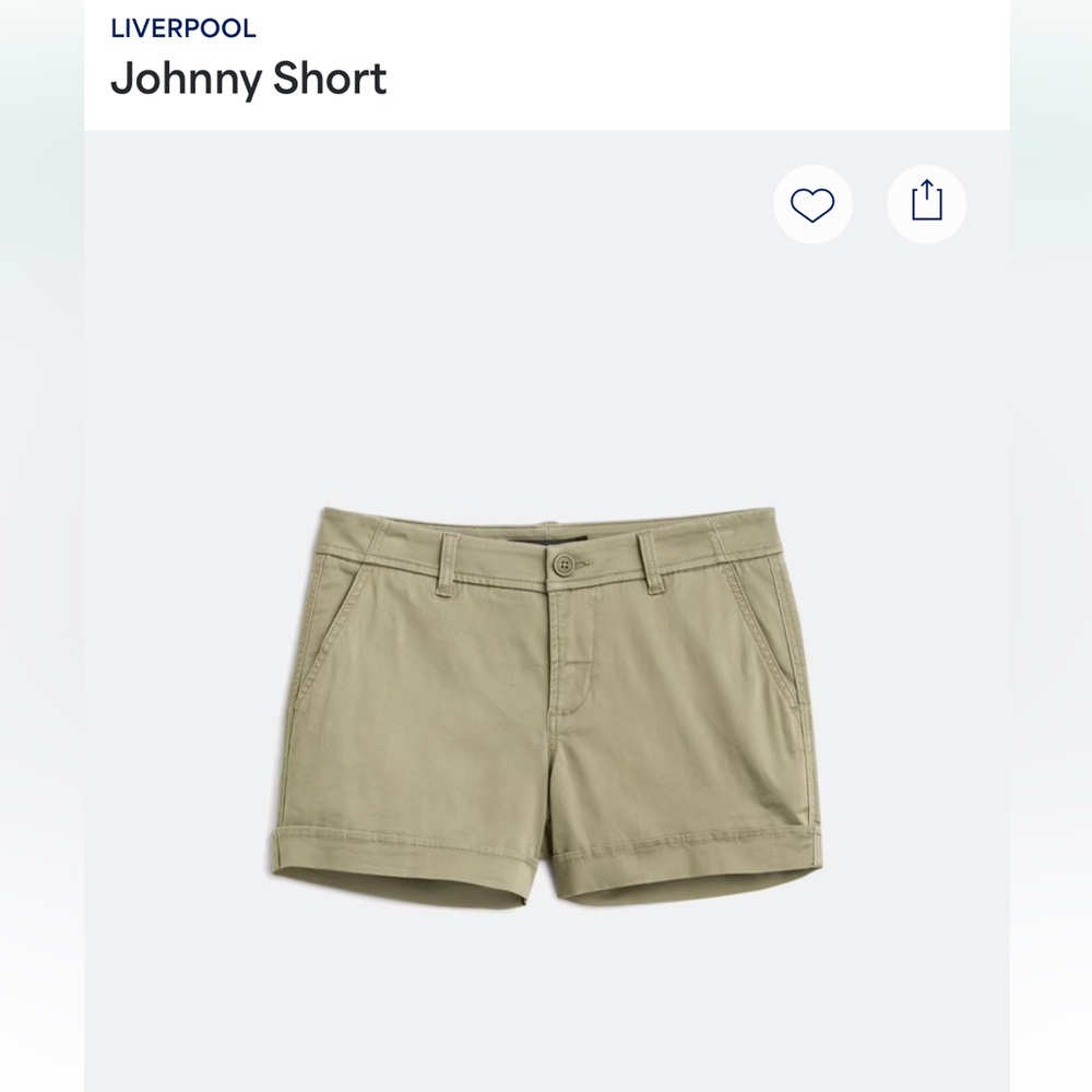 Liverpool Olive Green Shorts